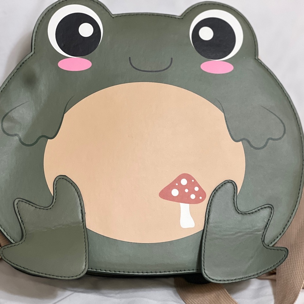 “Neon Tuesday” Cute Frog  Kids Backpack. Medium sized.NWOT